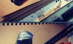 Így készül egy fantasztikus Daft Punk ceruzarajz