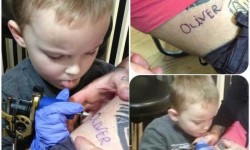 Az apuka, aki magára tetováltatta fia nevét, de nem akárhogy!