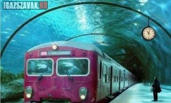 Vízalatti metróállomás Dániában