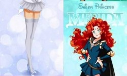 Disney mesék hősnői, Sailor Moon karakterként újraképzelve