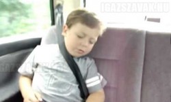 Így kell a gyereket felébreszteni a kocsiban!