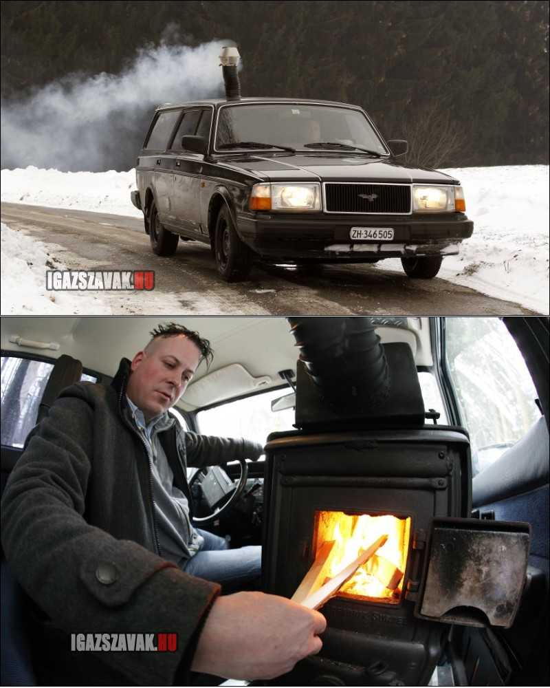 Eközben Oroszországban, fafútéses Volvo