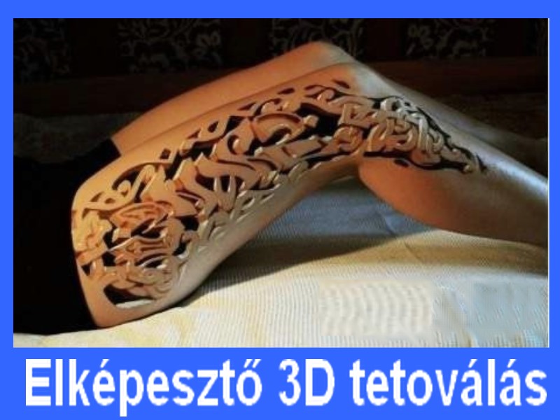 elképesztő 3D tetoválás