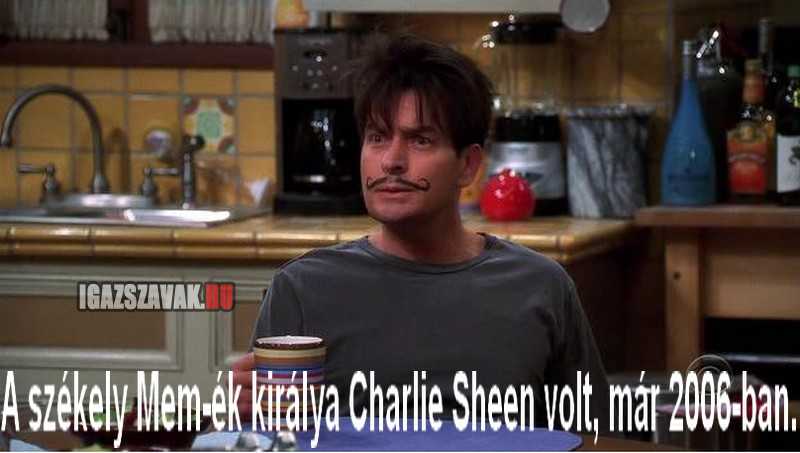 A székely memék királya Charlie Sheen