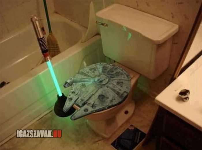 Egy igazi Star Wars rajongó WC-je