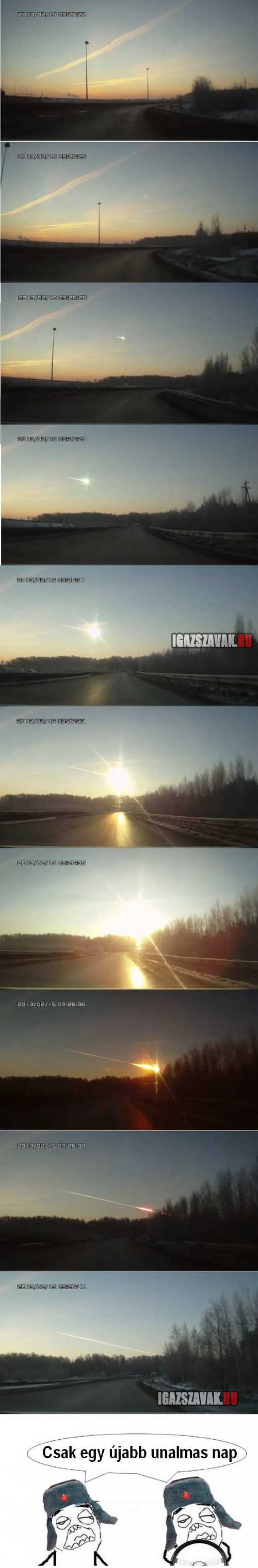 Oroszországban egy újab meteoritos nap
