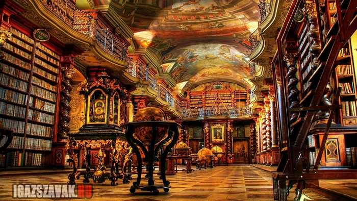 Csak egy könyvtár Prágában