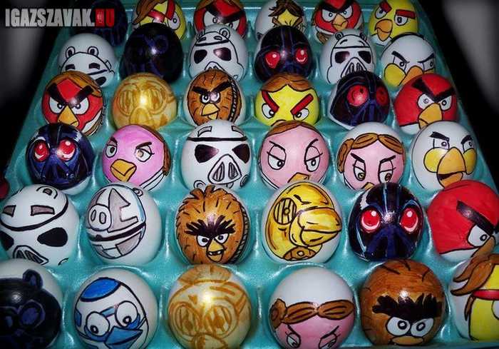 angry birds húsvéti tojások