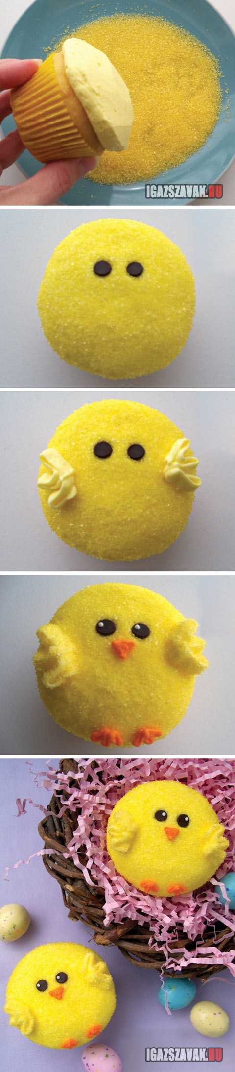 húsvéti csibe muffin