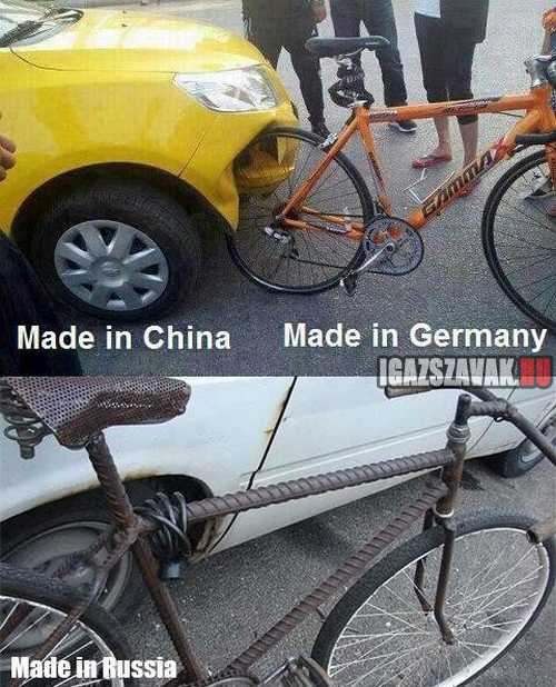 különbség a kínai, a német és az orosz termékek között