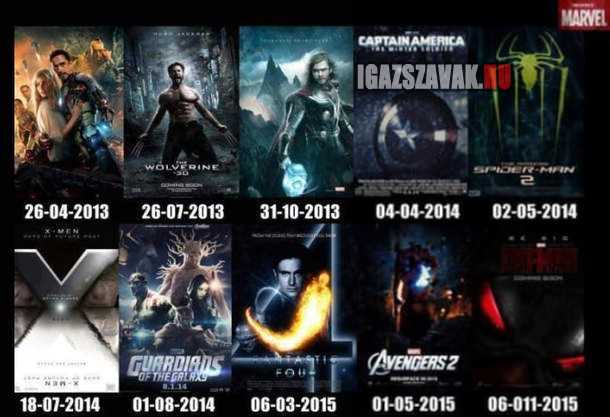 2013-ban megjelenő Marvel filmek- Várod már valamelyiket