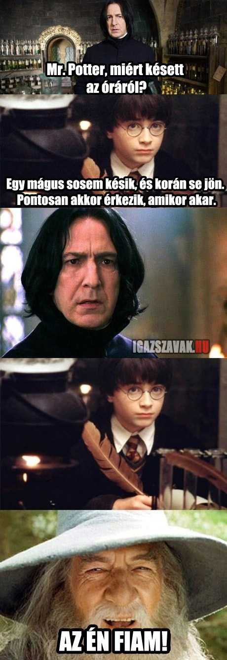 Mr. Potter, miért késett az óráról