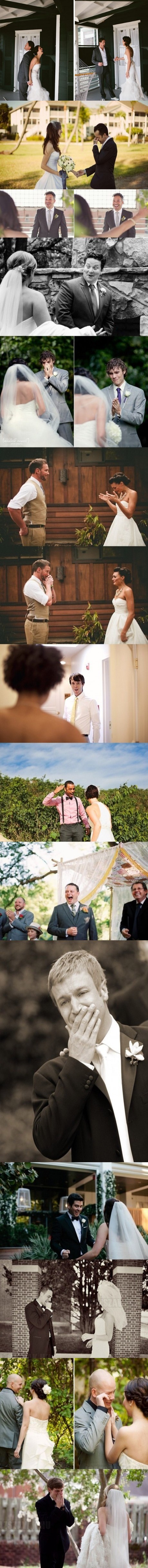 Vőlegények reakciója, mikor először látják meg menyasszonyukat az esküvői ruhában