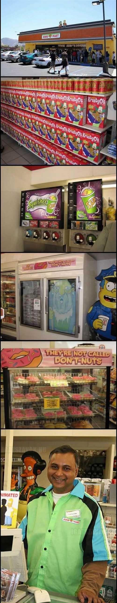 Kwik-E-Mart – A bolt a Simpson családból a valóságban