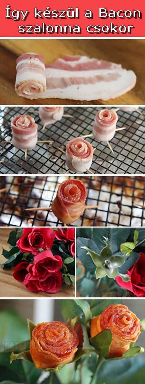 Bacon virágcsokor