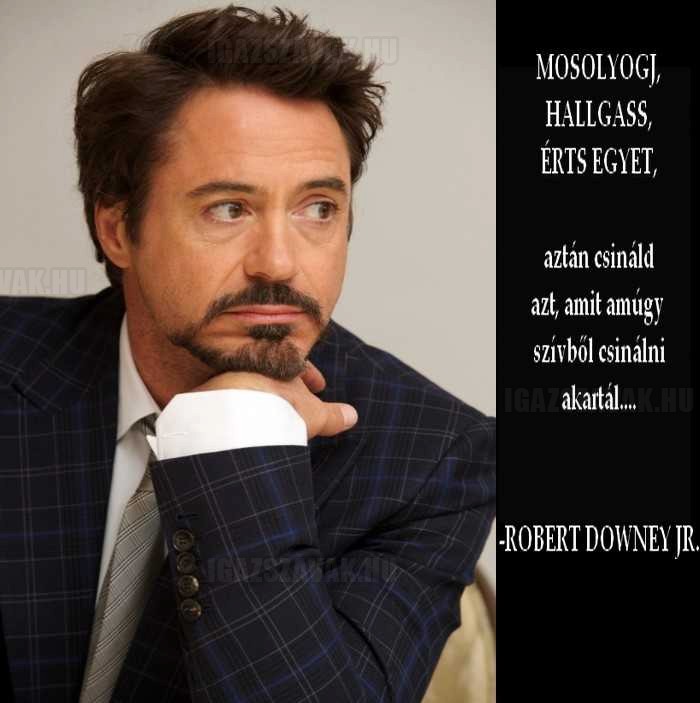 Csak egy jó tanács Robert Downey Jr-tól