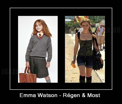 Emma Watson - Régen és most