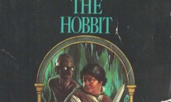 A Hobbit, a könyv borítója  a 80-as évekből