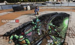 Tini nindzsa teknőcök 3D utcarajz