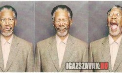 Morgan Freeman egy fotófülkében