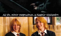 A történet a Weasley ikrek szemszögéből