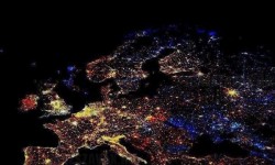 Európa műholdas felvétele – December 31-én 00:00-kor